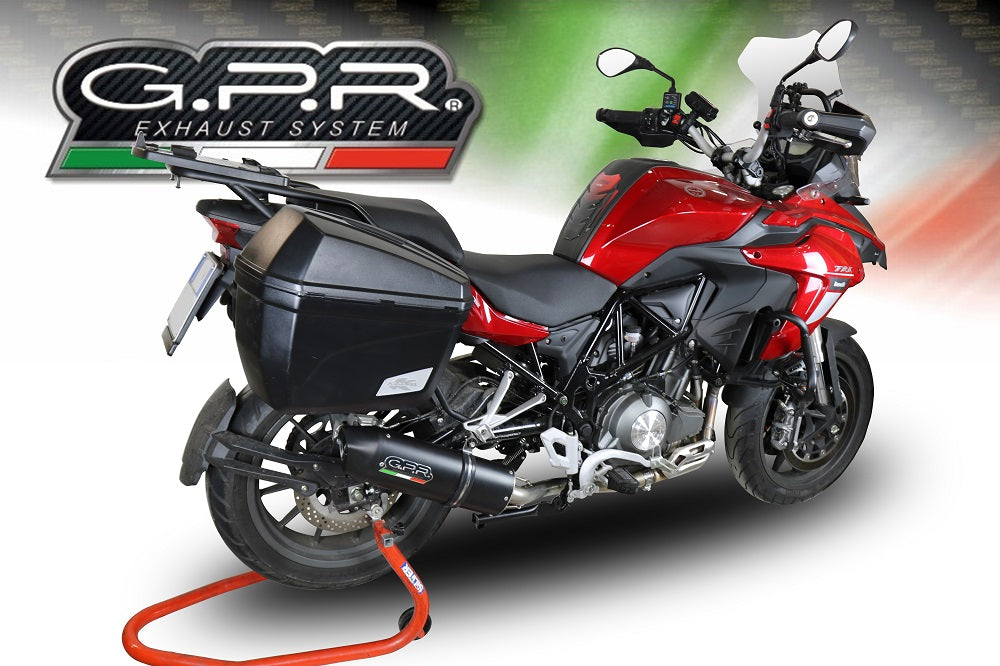 GPR-Exhaust---Furore-Evo4-Nero-Slip-on-for-TRK-502-from-2021-to-2024-dB-Killer-Link-Pipe-Catalyst