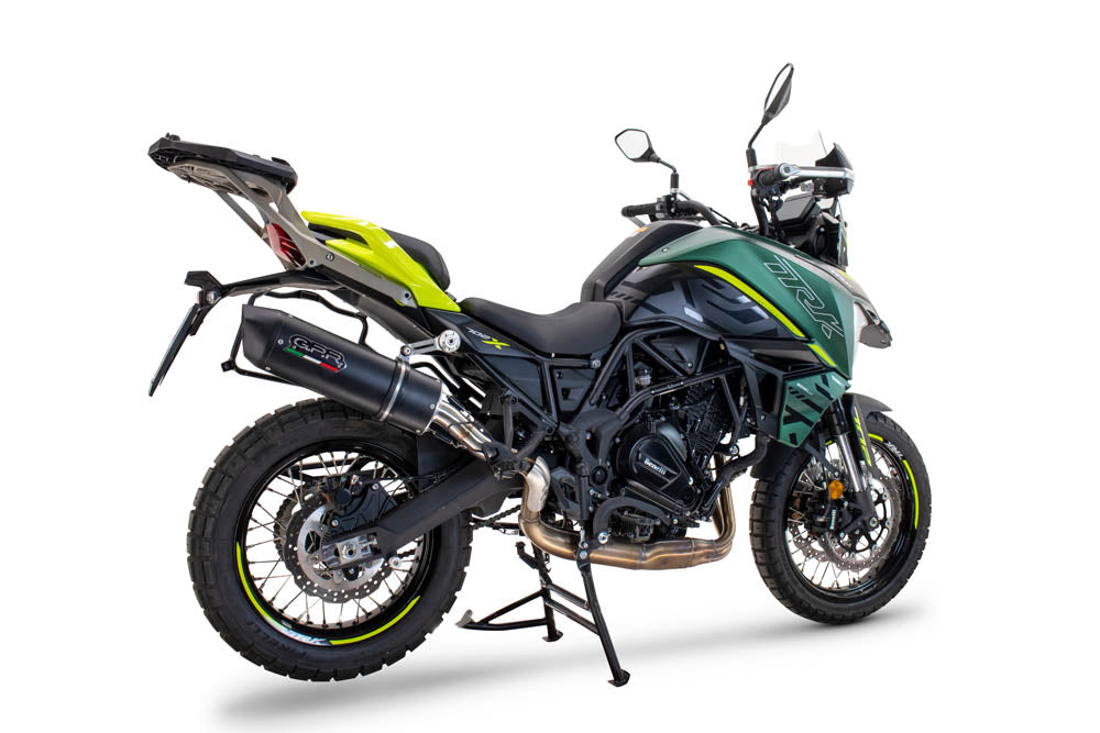 GPR-Exhaust---Furore-Evo4-Nero-Slip-on-for-TRK-702-X-from-2023-to-2024-dB-Killer-Link-Pipe