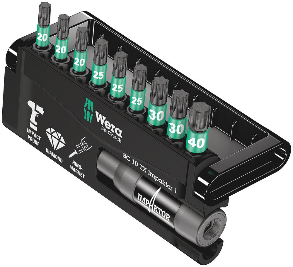 Wera Tools - Bit-Check 10 TX Impaktor 1