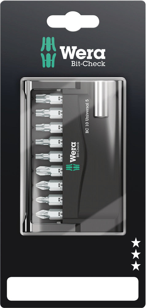 Wera Tools - Bit-Check 10 Universal 5 SB