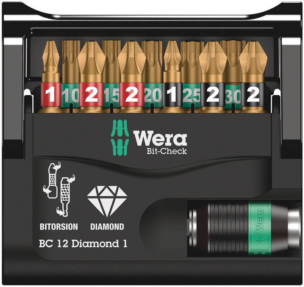 Wera Tools - Bit-Check 12 Diamond 1