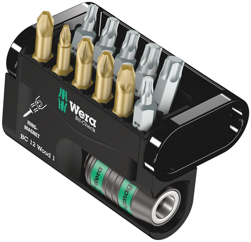 Wera Tools - Bit-Check 12 Wood 1 SB