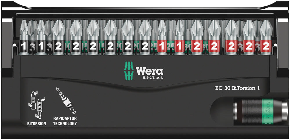 Wera Tools - Bit-Check 30 BiTorsion 1