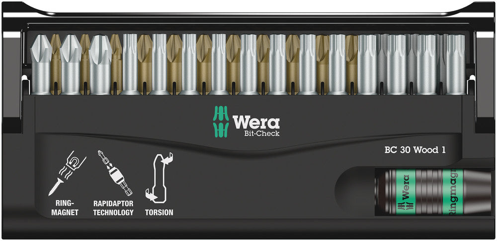 Wera Tools - Bit-Check 30 Wood 1