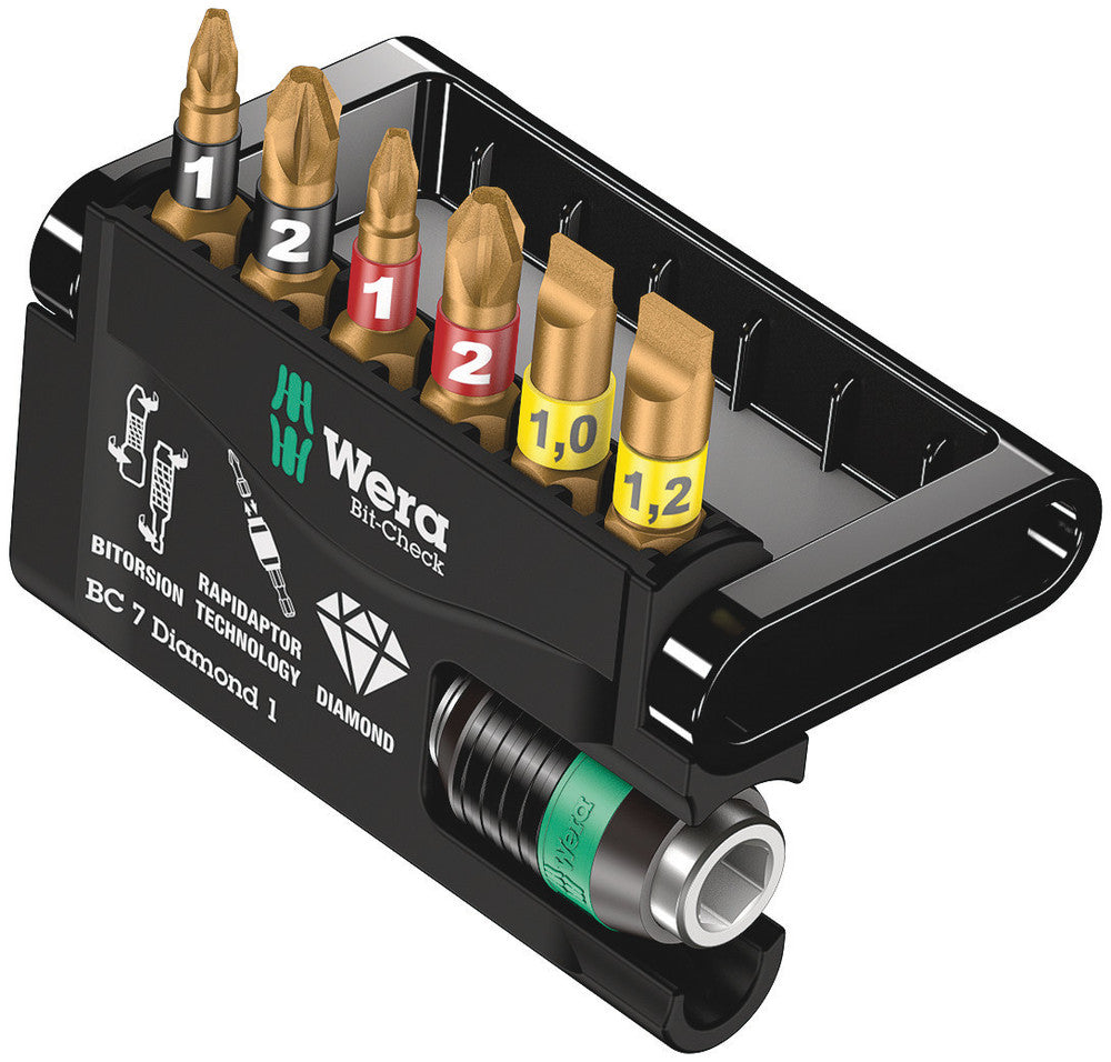 Wera Tools - Bit-Check 7 Diamond 1 SB