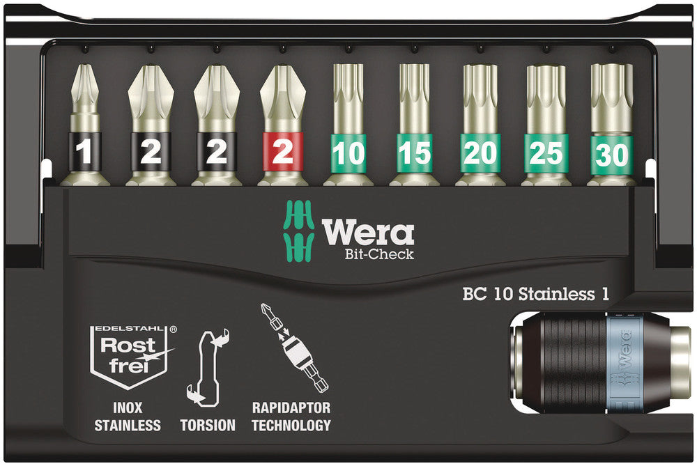 Wera Tools - Bit-Check 10 Stainless 1 SB
