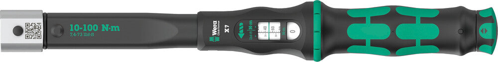 Wera Tools - Click-Torque X 7 torque wrench for insert tools, 10-100 Nm