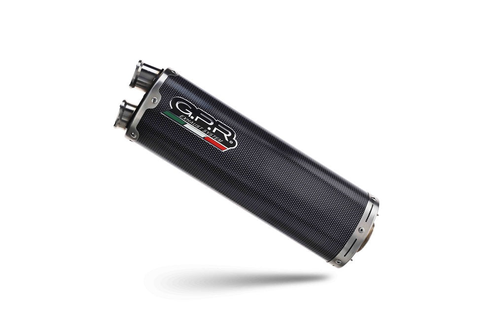 GPR-Exhaust---Dual-Poppy-Slip-on-for-Tiger-850-from-2020-to-2024-dB-Killer-Link-Pipe
