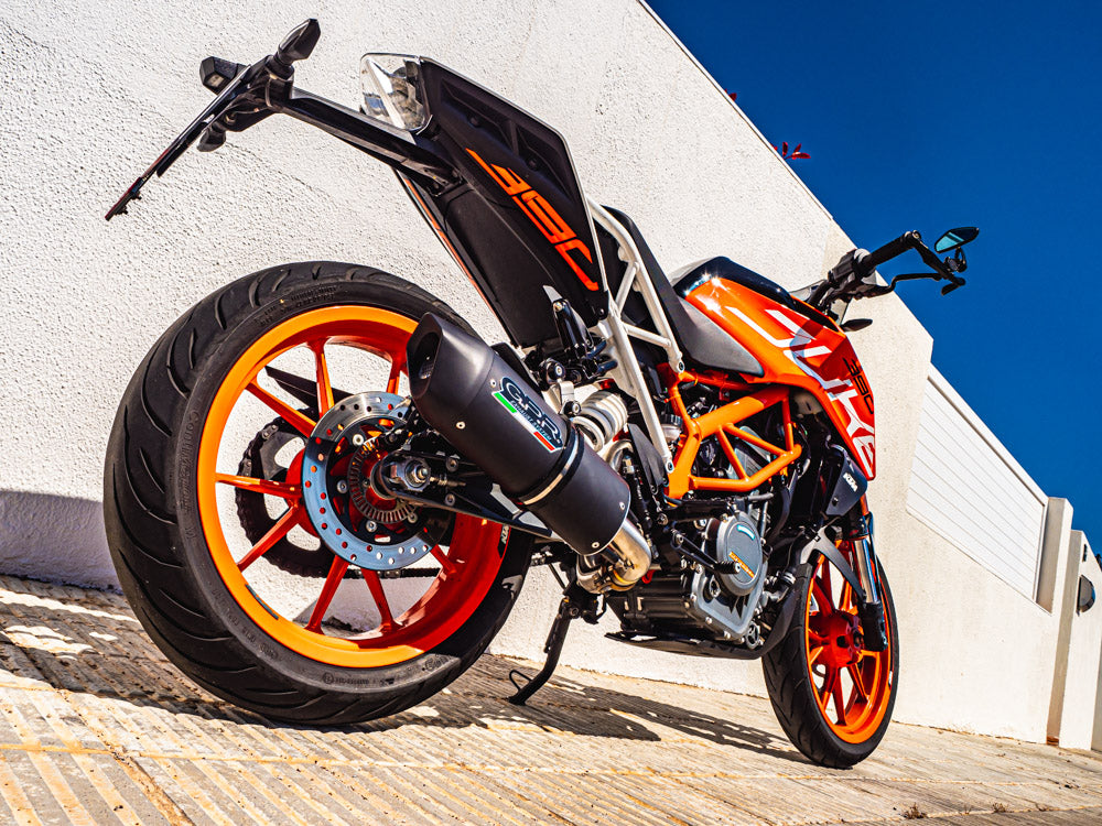 GPR-Exhaust---Furore-Nero-Slip-on-for-DUKE-125-from-2011-to-2016-dB-Killer-Link-Pipe-Catalyst