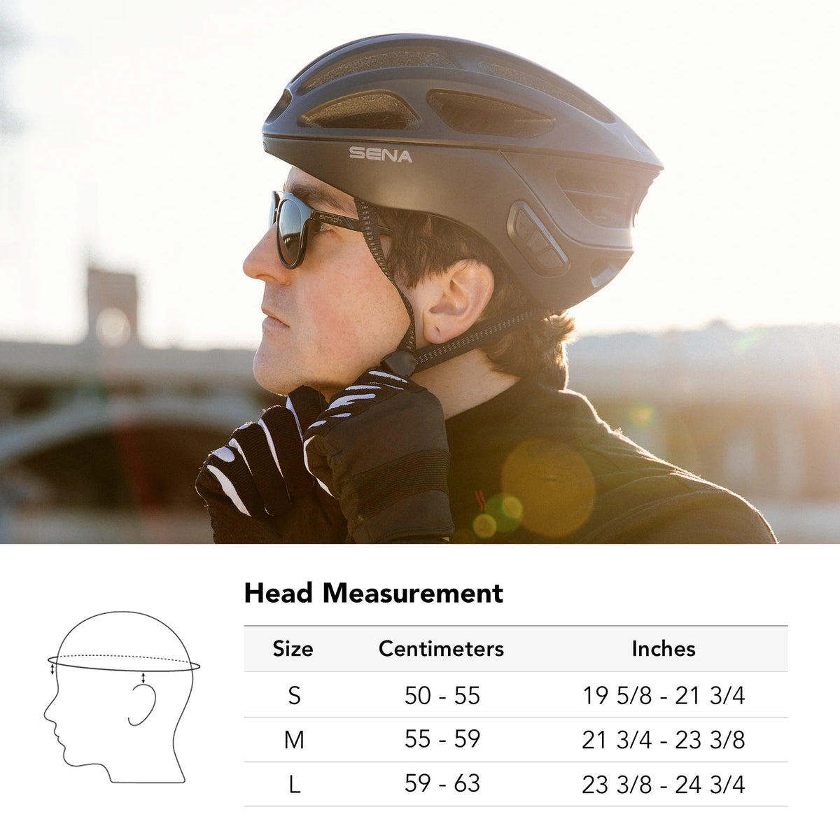 Sena - R1 Smart Cycling Smart Communication Helmet