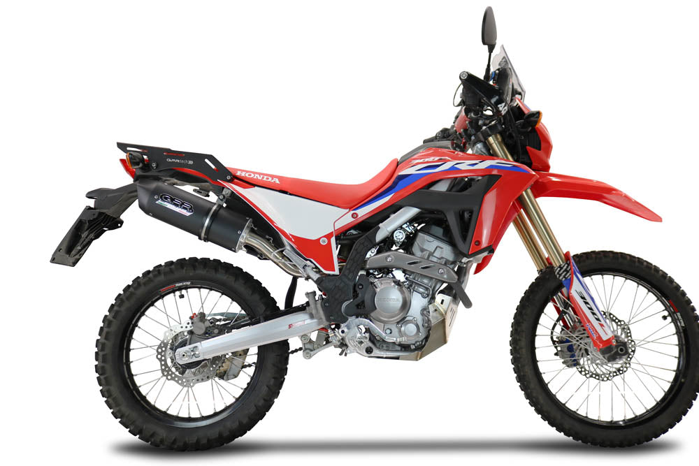 GPR-Exhaust---Furore-Evo4-Nero-Slip-on-for-CRF-300-L-Rally-from-2021-to-2024-dB-Killer-Link-Pipe-Catalyst