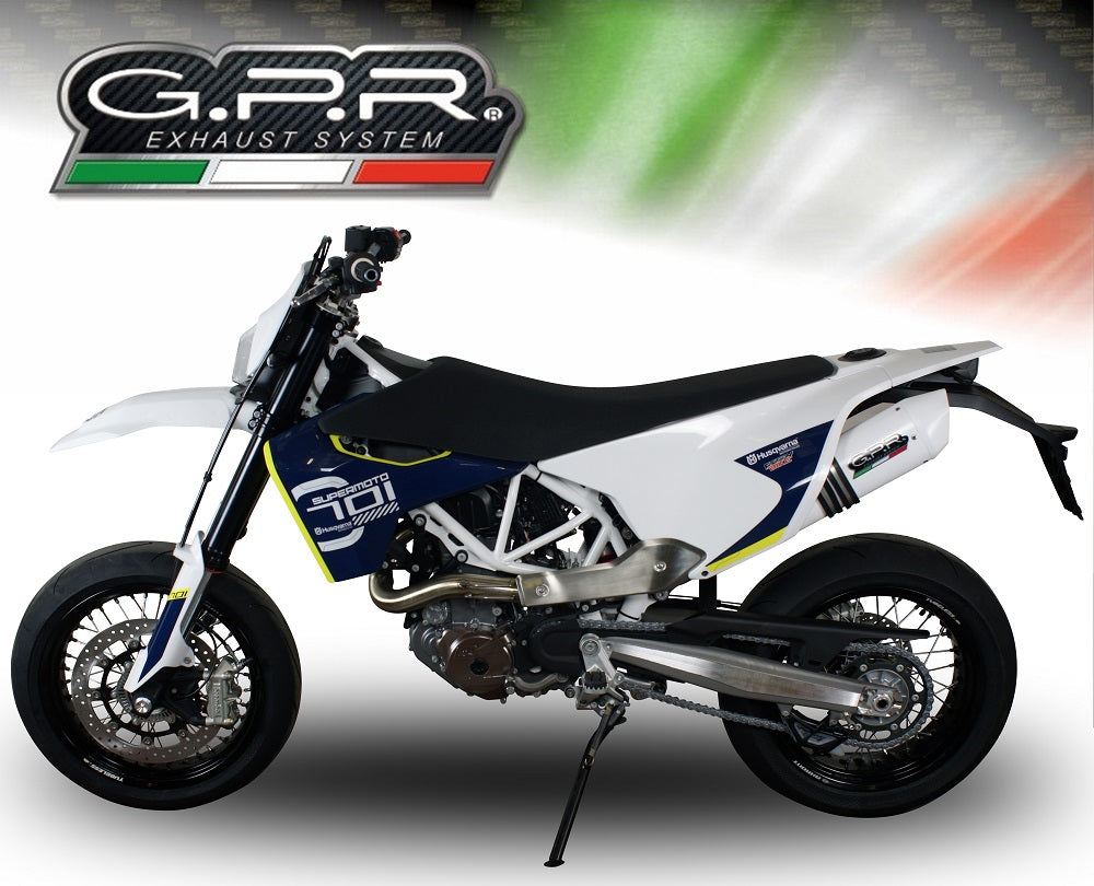 GPR-Exhaust---Albus-Evo4-Slip-on-for-Enduro-701-from-2017-to-2020-dB-Killer-Link-Pipe-Catalyst