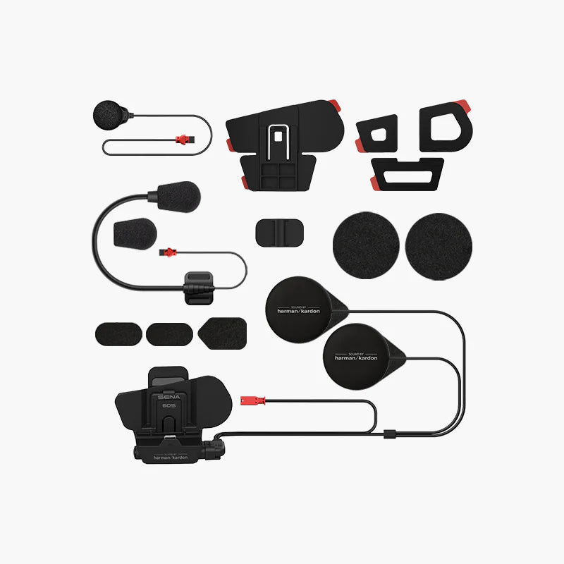 Sena - 60S Smart Communication Helmet Clamp Kit with Universal Microphone Kit