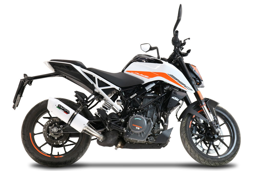 GPR-Exhaust---Albus-Evo4-Slip-on-for-DUKE-250-from-2021-to-2023-dB-Killer-Link-Pipe