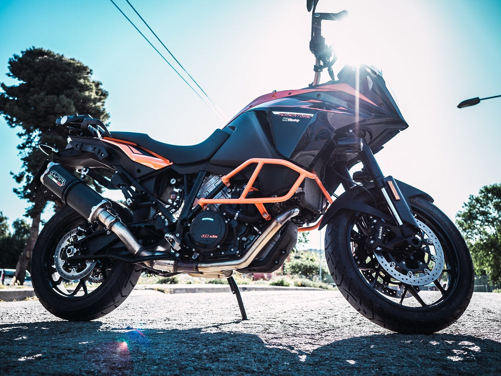 GPR-Exhaust---Dual-Poppy-Slip-on-for-LC-8-Adventure-1190-from-2013-to-2016-dB-Killer-Link-Pipe