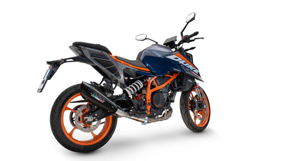GPR-Exhaust---GP-Revo-Black-Titanium-Slip-on-for-DUKE-250-from-2024-to-2025-dB-Killer-Link-Pipe