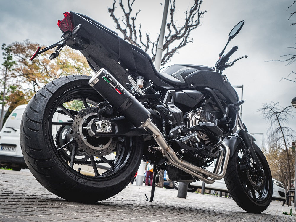 GPR-Exhaust---M3-Black-Titanium-Full-Line-for-Mt-07-from-2017-to-2020-dB-Killer-Catalyst