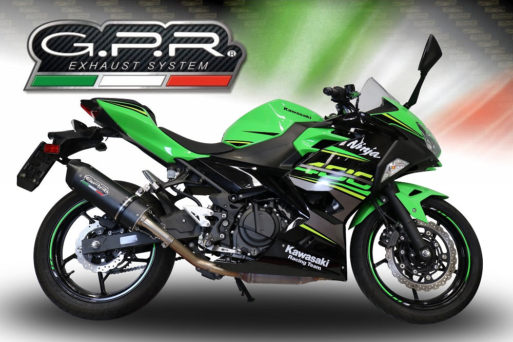 GPR-Exhaust---Furore-Evo4-Nero-Slip-on-for-Ninja-500-from-2023-to-2025-dB-Killer-Link-Pipe