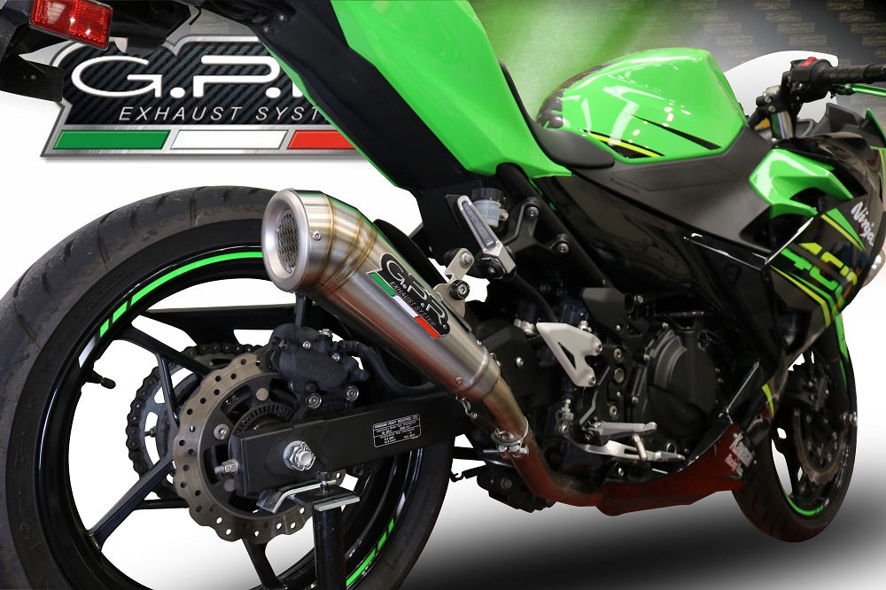 GPR-Exhaust---Powercone-Evo-Slip-on-for-Ninja-400-from-2018-to-2022-dB-Killer-Link-Pipe