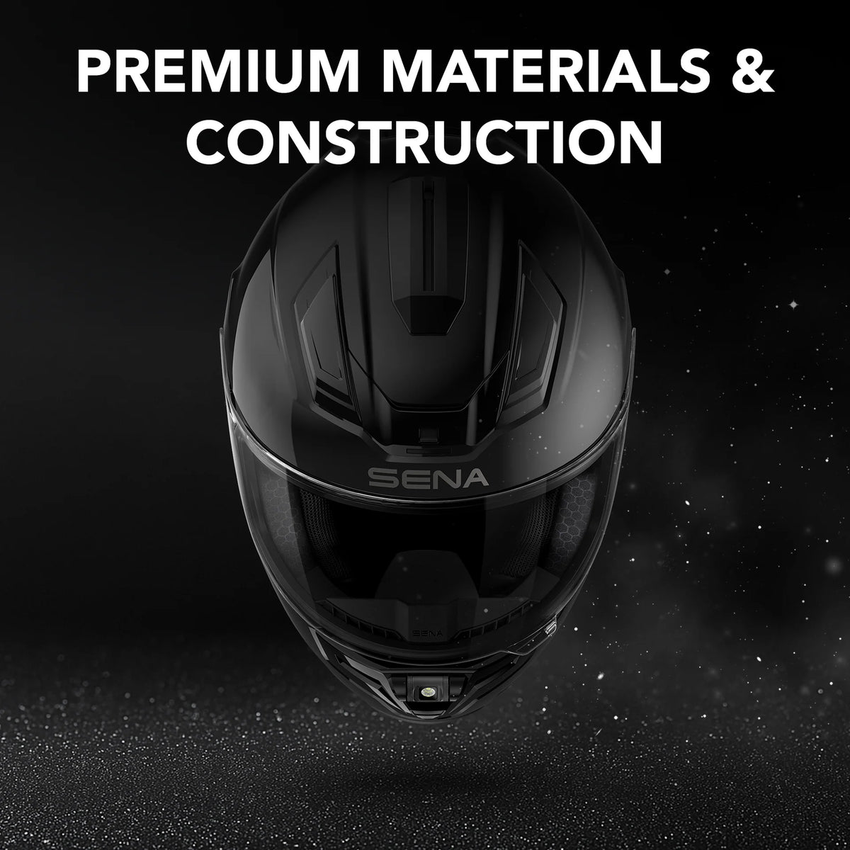 Sena - PHANTOM Full-Face Motorcycle Smart Communication Helmet with Mesh Intercom