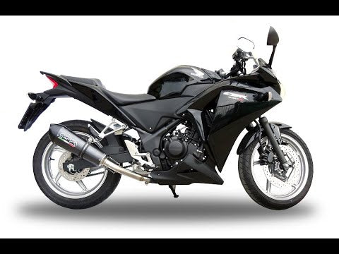 GPR-Exhaust---Furore-Nero-Slip-on-for-CBR-250-R-from-2010-to-2014-dB-Killer-Link-Pipe-Catalyst