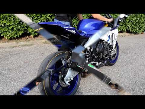 GPR-Exhaust---M3-Black-Titanium-Slip-on-for-YZF-R1-R1-M-from-2015-to-2016-dB-Killer-Link-Pipe