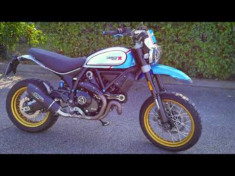 GPR-Exhaust---Furore-Evo4-Poppy-Slip-on-for-Scrambler-800-ICON-Icon-DARK-from-2021-to-2022-dB-Killer-Link-Pipe-Catalyst
