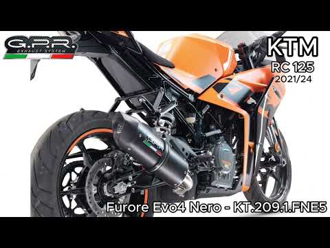 GPR-Exhaust---Furore-Evo4-Nero-Slip-on-for-RC-125-from-2021-to-2024-dB-Killer-Link-Pipe