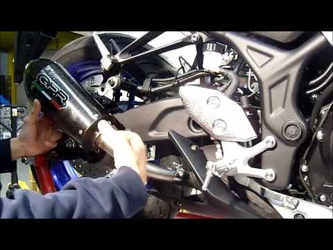 GPR-Exhaust---M3-Poppy-Slip-on-for-YZF-R25-from-2015-to-2017-dB-Killer-Link-Pipe