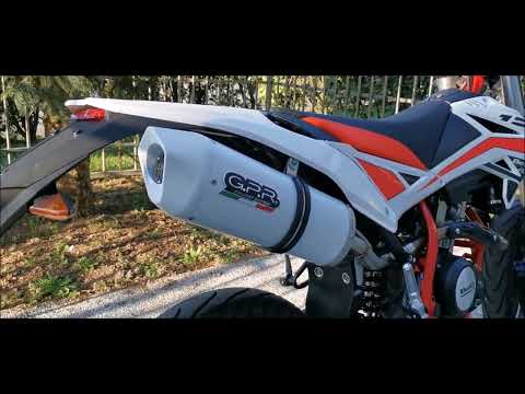 GPR-Exhaust---Furore-Evo4-Poppy-Slip-on-for-RR-125-4T-Enduro-from-2019-to-2020-dB-Killer-Link-Pipe-Catalyst