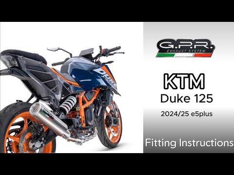 GPR-Exhaust---GP-Revo-Black-Titanium-Slip-on-for-DUKE-250-from-2024-to-2025-dB-Killer-Link-Pipe
