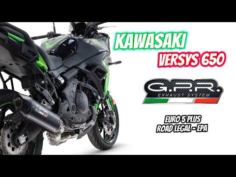 GPR-Exhaust---Furore-X-Titanio-Full-Line,-silencer-and-separate-header-for-Versys-650-from-2023-to-2025-dB-Killer-Catalyst