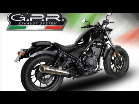 GPR-Exhaust---Satinox-Slip-on-for-CMX-500-Rebel-from-2017-to-2020-dB-Killer-Link-Pipe
