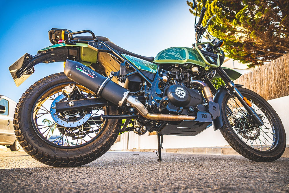 GPR-Exhaust---Furore-Evo4-Nero-Slip-on-for-Himalayan-410-DIAM-42.5-from-2017-to-2020-dB-Killer-Link-Pipe-Catalyst
