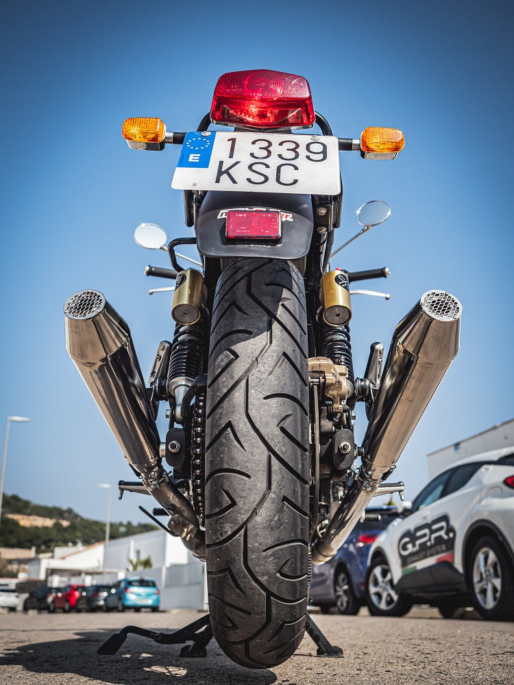 GPR-Exhaust---Ultracone-Double-Slip-on-for-Continental-650-from-2021-to-2024-dB-Killer-Link-Pipe-Catalyst