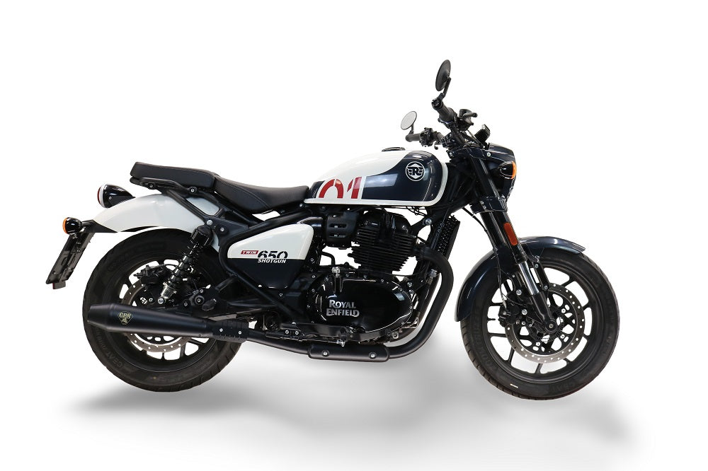 GPR-Exhaust---Ultracone-Black-Double-Slip-on-for-Shotgun-650-from-2024-to-2025-dB-Killer-Link-Pipe-Catalyst