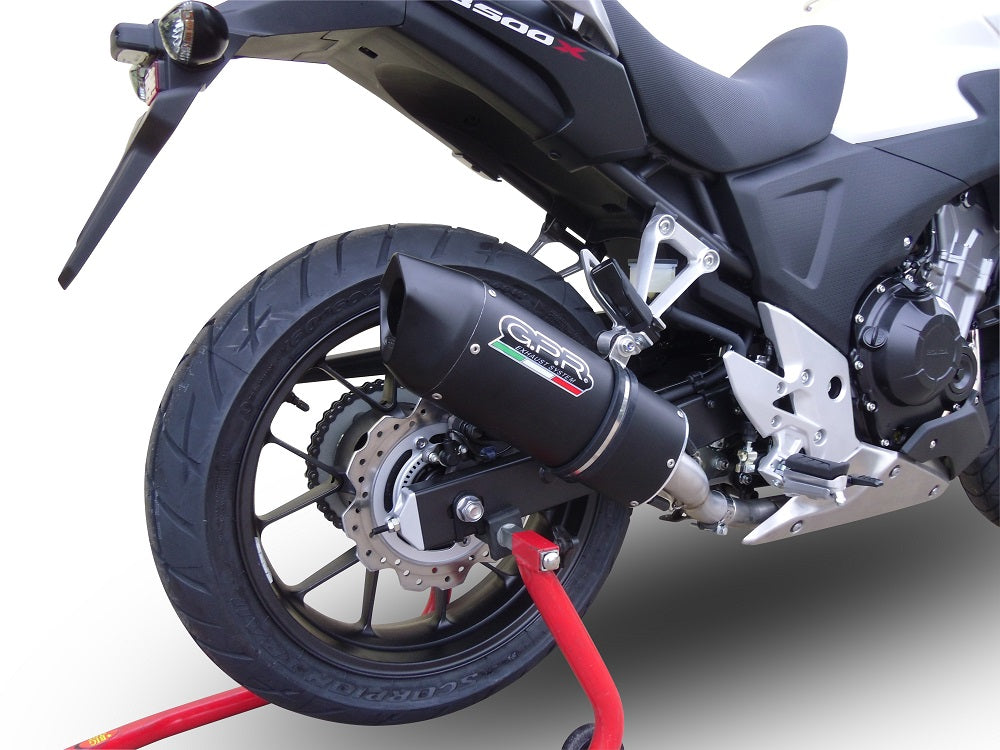 GPR-Exhaust---Furore-Evo4-Nero-Slip-on-for-CB-400-X-from-2019-to-2025-dB-Killer-Link-Pipe