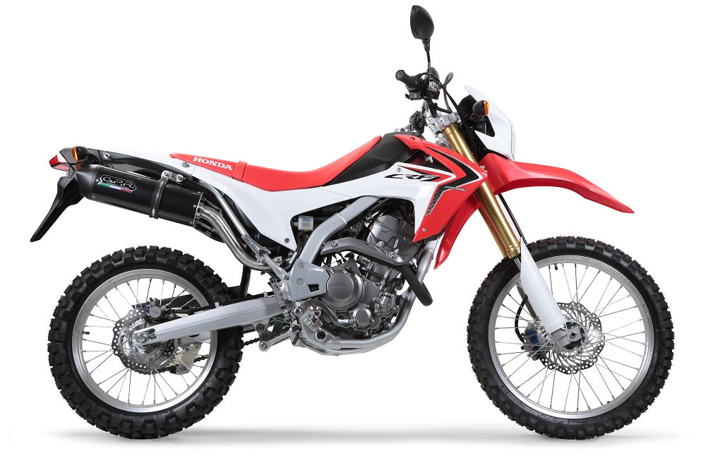 GPR-Exhaust---Furore-Nero-Slip-on-for-CRF-250-L-from-2013-to-2016-dB-Killer-Link-Pipe-Catalyst
