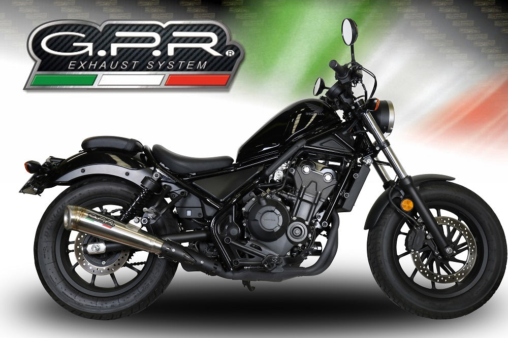 GPR-Exhaust---Powercone-Evo-Slip-on-for-CMX-500-Rebel-from-2017-to-2020-dB-Killer-Link-Pipe