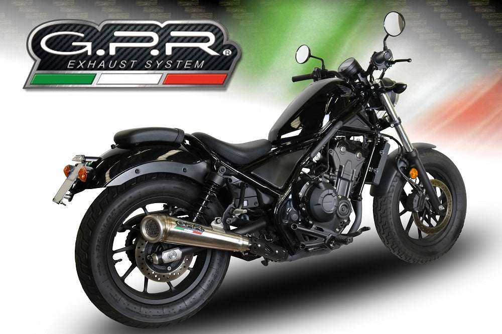 GPR-Exhaust---Powercone-Evo-Slip-on-for-CMX-500-Rebel-from-2017-to-2020-dB-Killer-Link-Pipe