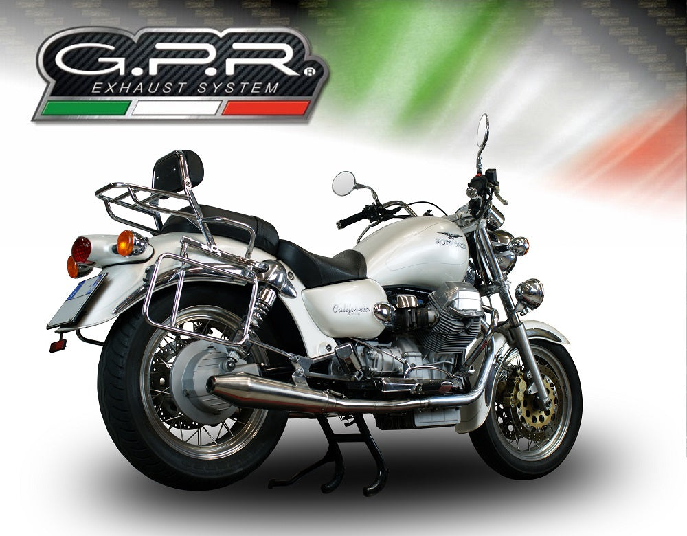 GPR-Exhaust---Vintacone-Double-Slip-on-for-California-1100-Special-Stone-Sport-Ev-Alu-from-1997-to-2005-dB-Killer-Link-Pipes-Catalysts