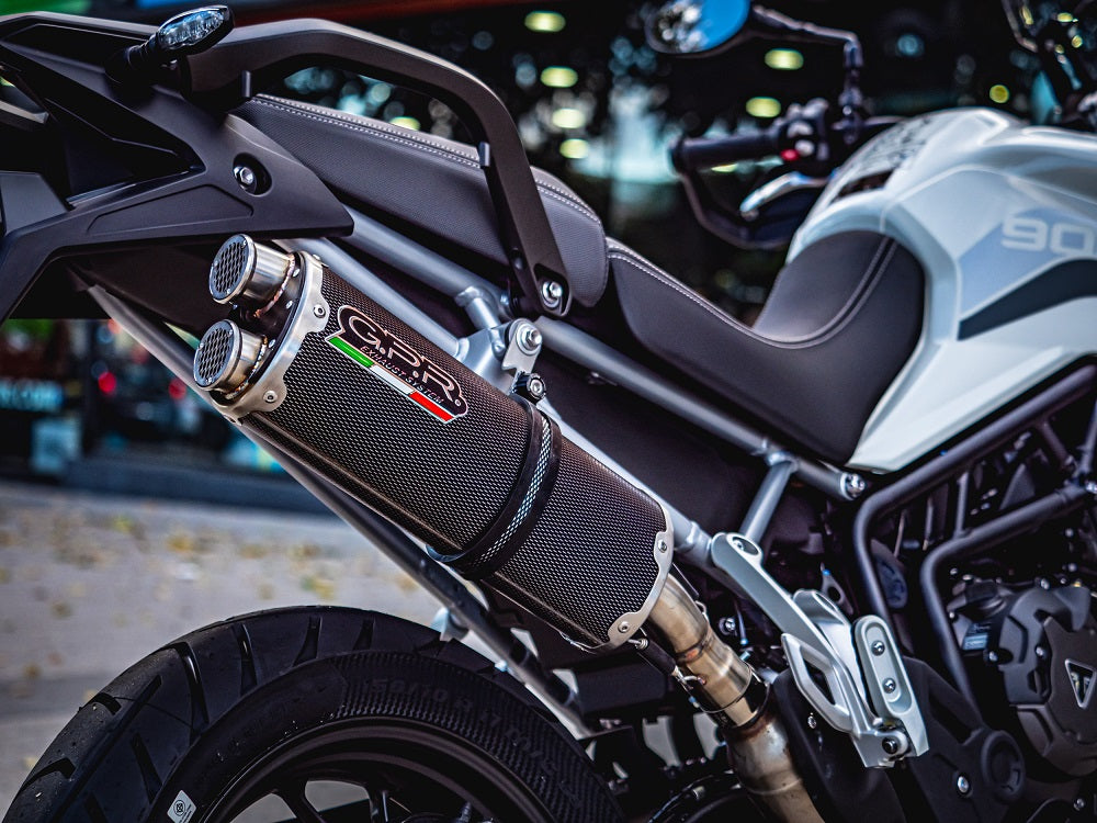 GPR-Exhaust---Dual-Poppy-Slip-on-for-Tiger-850-from-2020-to-2024-dB-Killer-Link-Pipe