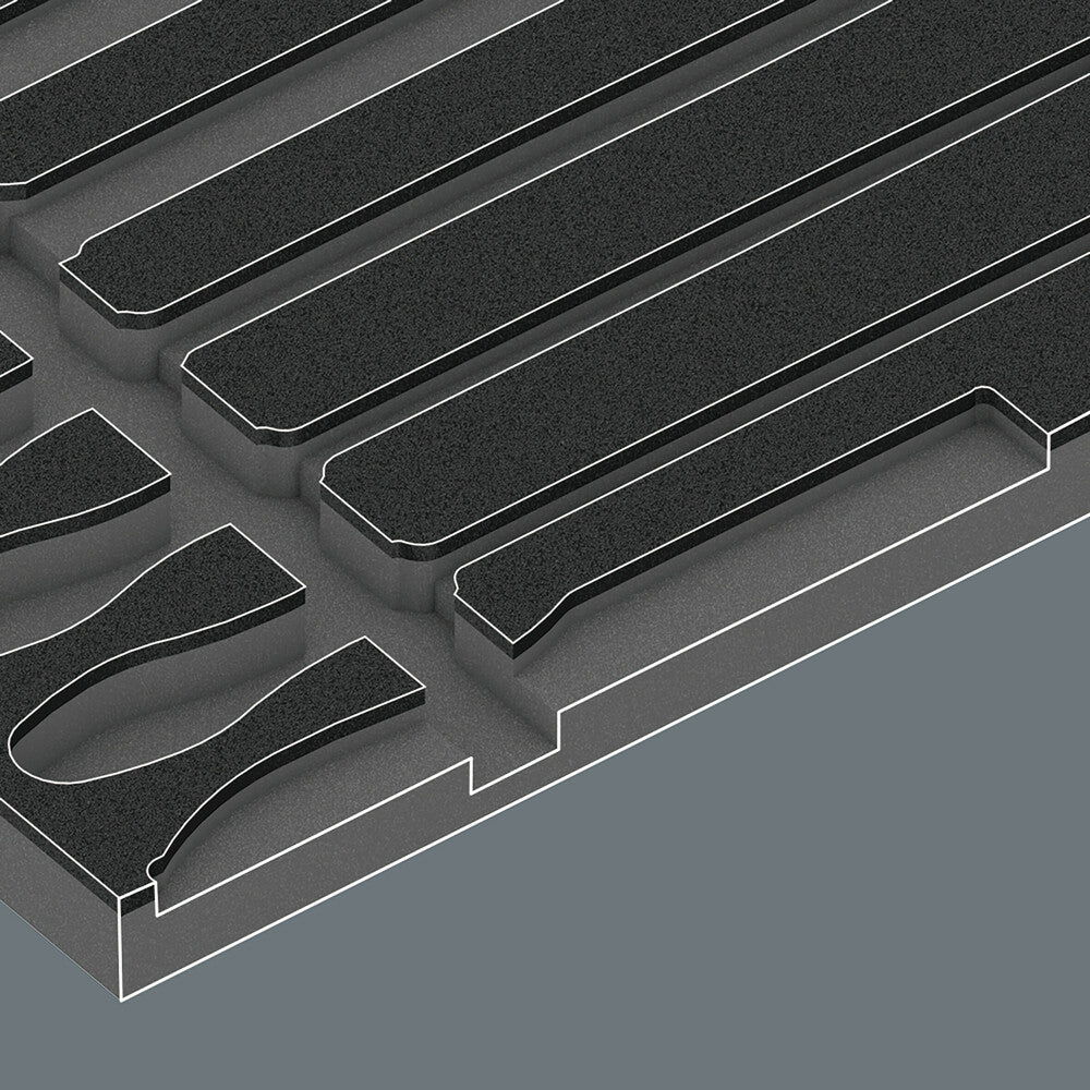 Wera Tools - 9783 Foam insert PFERD file set 1