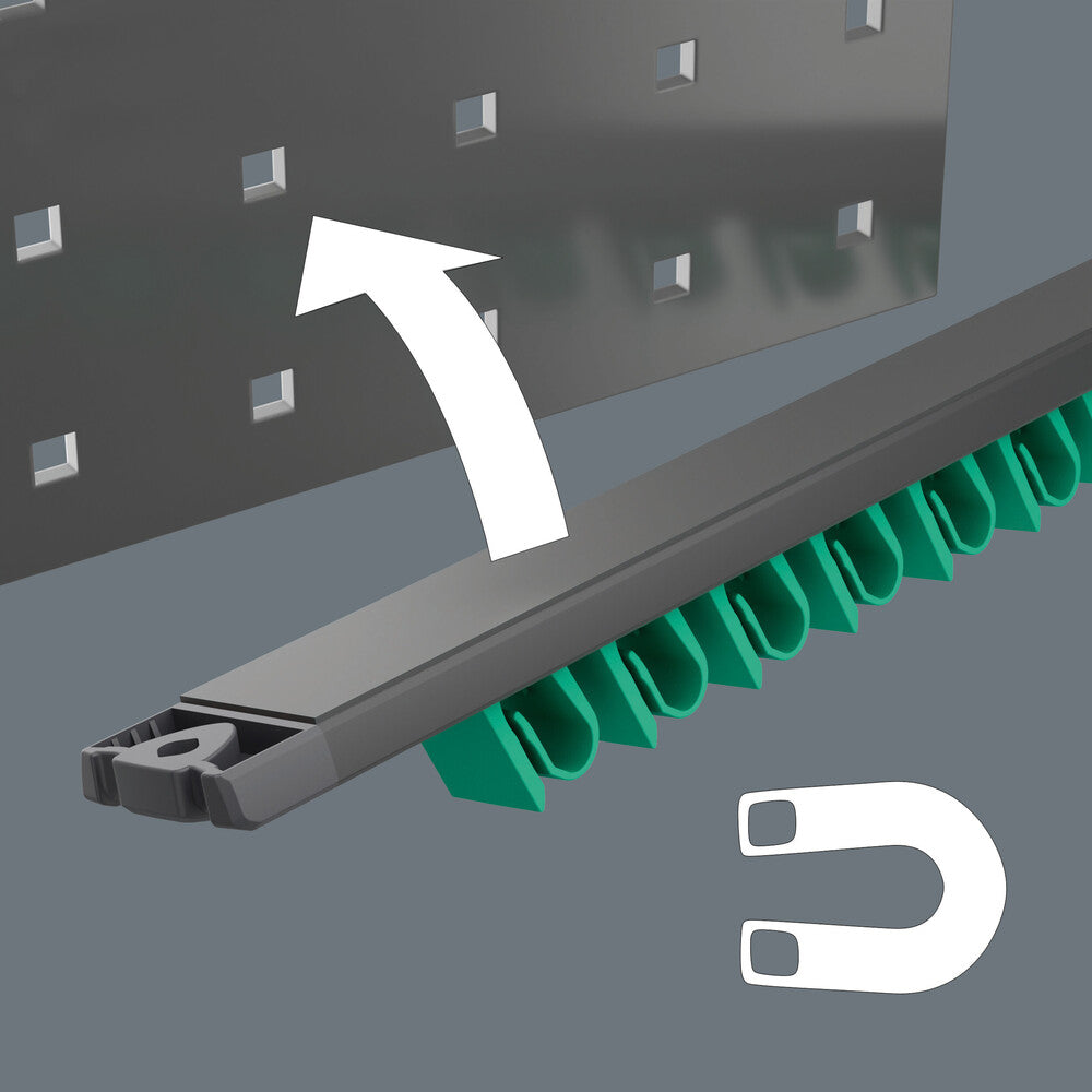 Wera Tools - 9610 Joker Magnetic rail, for up to 11 spanners, empty