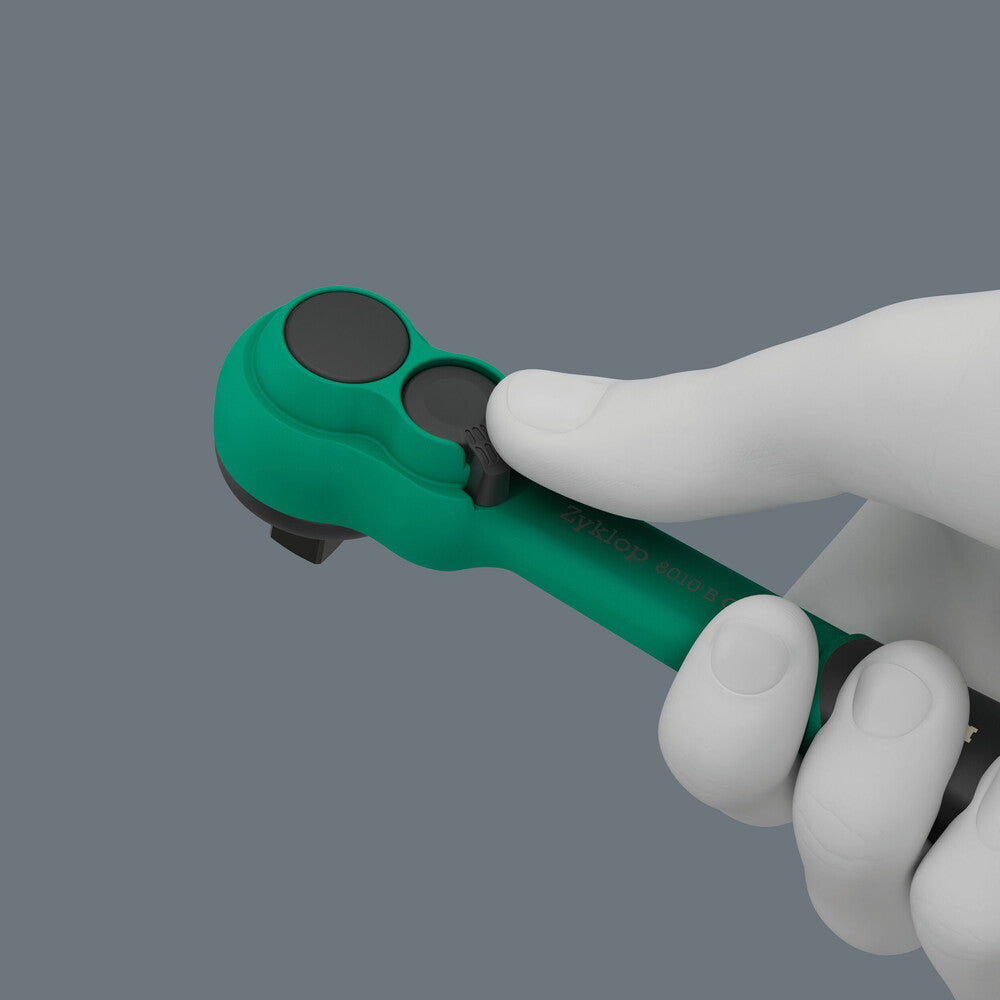 Wera Tools - 8100 SB 13 Zyklop Comfort Ratchet set, reversing lever, 3/8" drive, imperial