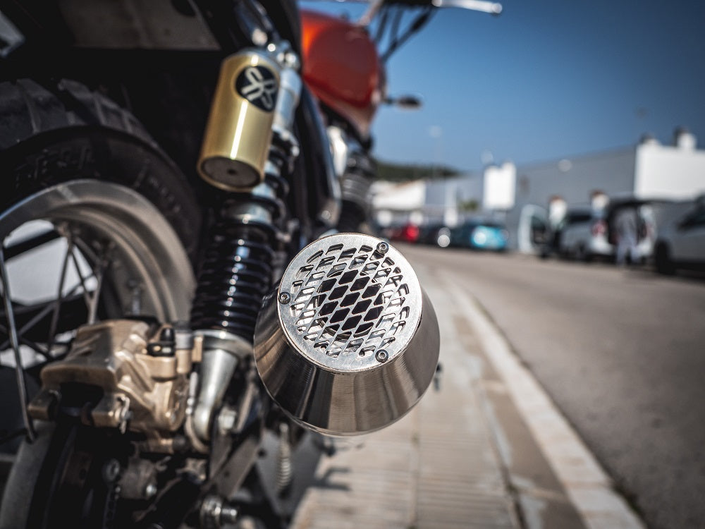 GPR-Exhaust---Ultracone-Inox-Cafè-Racer-Silencer-without-link-pipe-for-LE-MANS-1000-from-1984-to-1988-dB-Killer