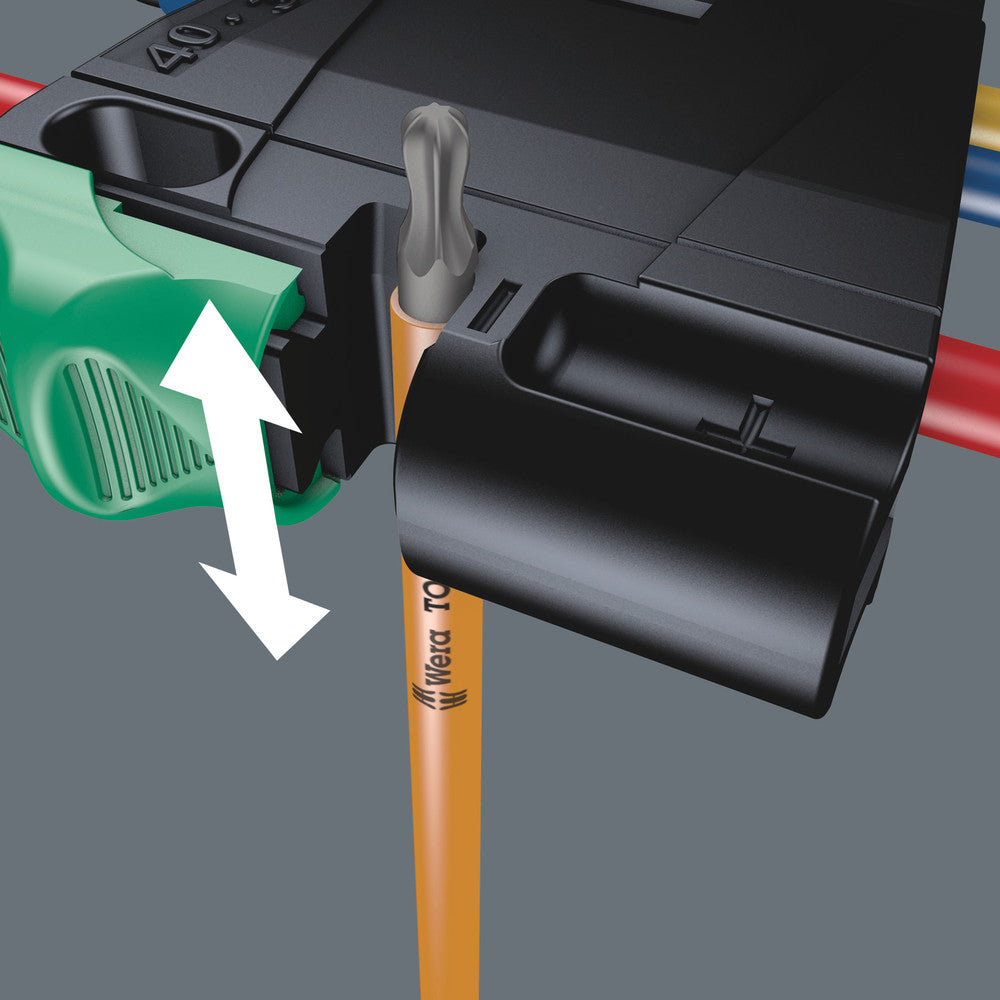 Wera Tools - 967/9 TX BO Multicolour 1 SB L-key set for tamper-proof TORX® screws, BlackLaser