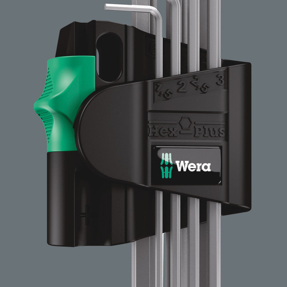 Wera Tools - 950/7 Hex-Plus Magnet 1 Magnetic L-key set, metric, chrome-plated