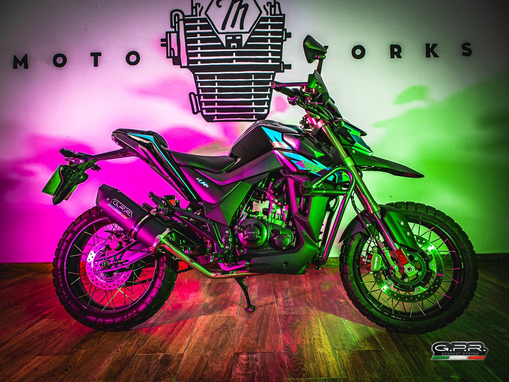GPR-Exhaust---Furore-Evo4-Nero-Full-Line-for-GK-125-from-2022-to-2024-dB-Killer-Catalyst