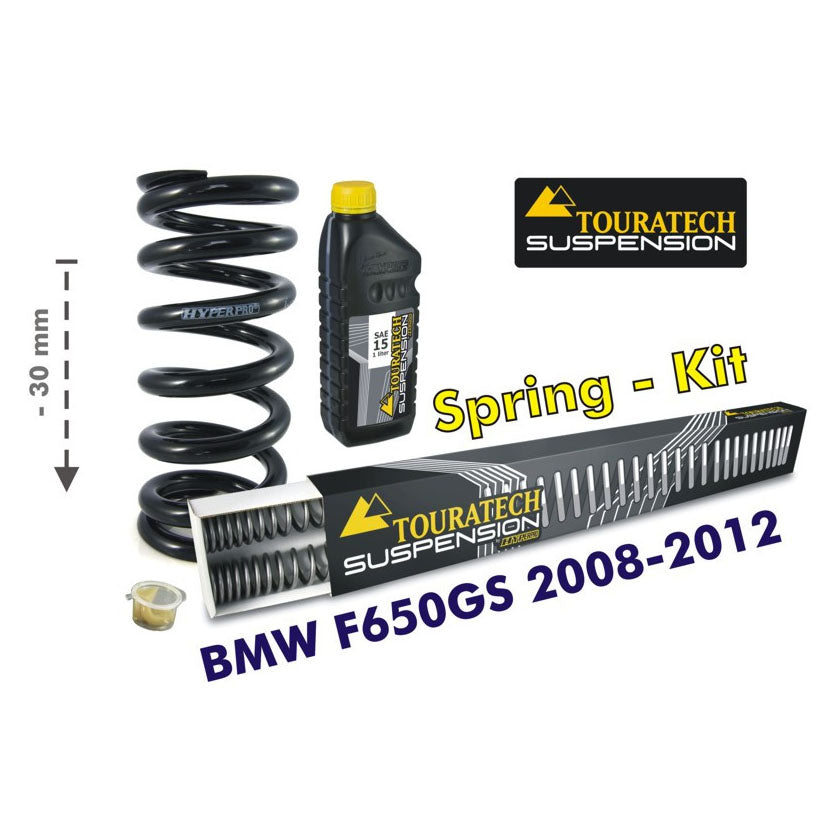 Touratech - 30mm Lowering Progressive Fork & Shock Springs - BMW F650GS Twin 08-12